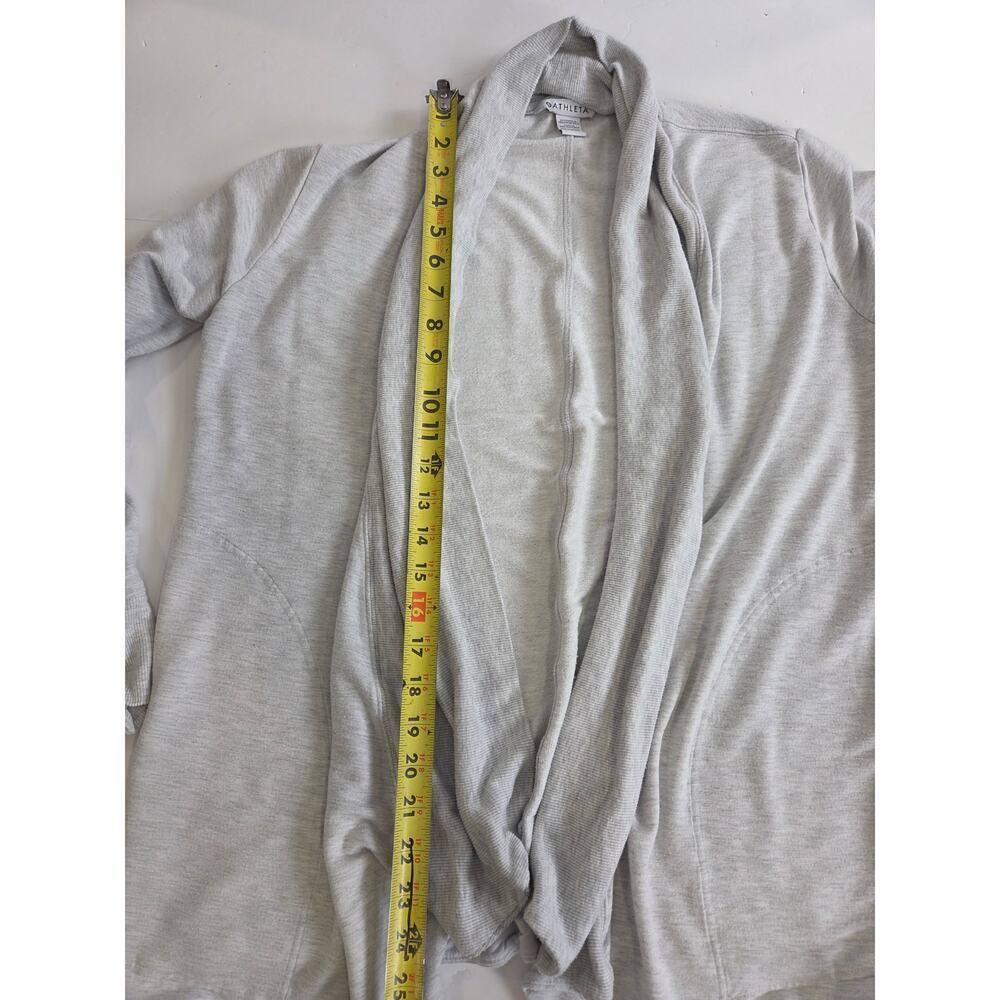 Athleta Wrap Cardigan Light gray Medium - Picture 2 of 7